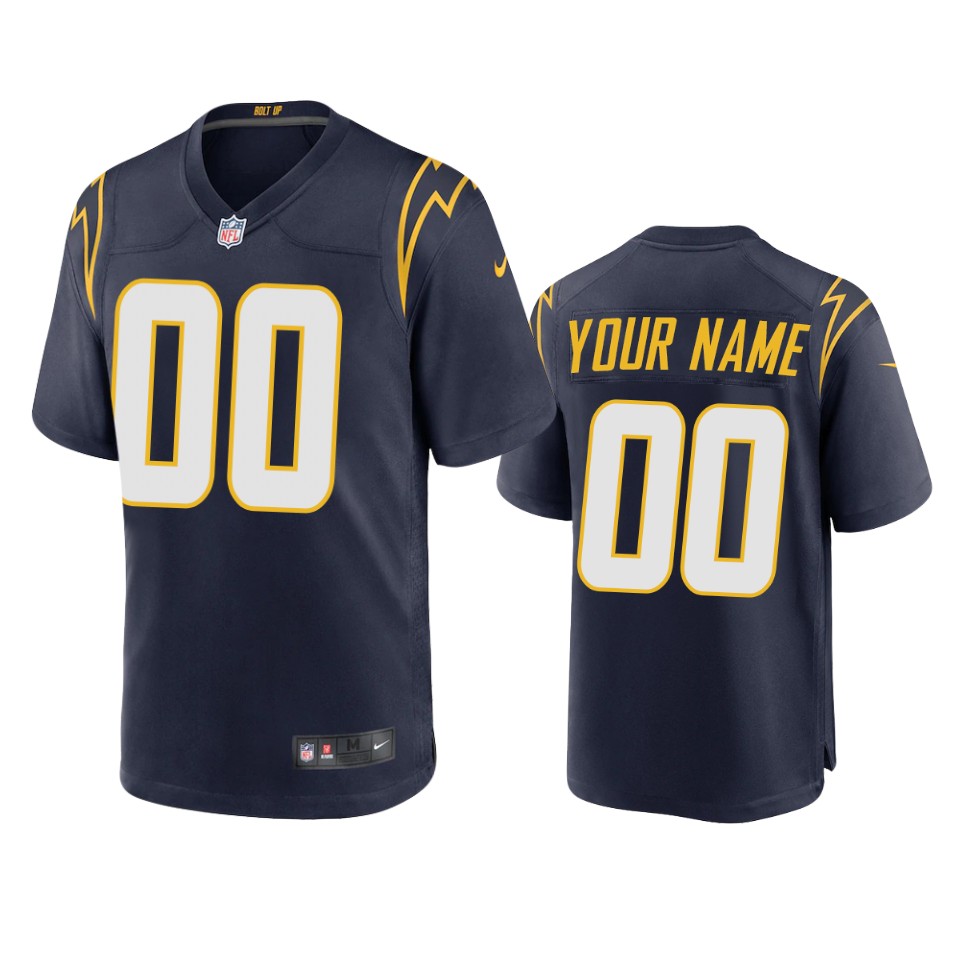 Men's Los Angeles Chargers ACTIVE PLAYER Custom New Navy Vapor Untouchable Limited Stitched NFL Jersey